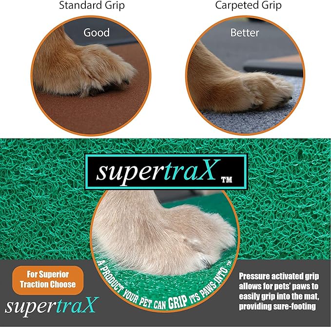 Pet Gear supertraX Ramps for Dogs and Cats, Maximum Traction Surface, Portable/Easy-Fold (No Tools Required), Built in Handle for Travel, 5 Models, 42-71 Inches Long, Supports 150-200lbs