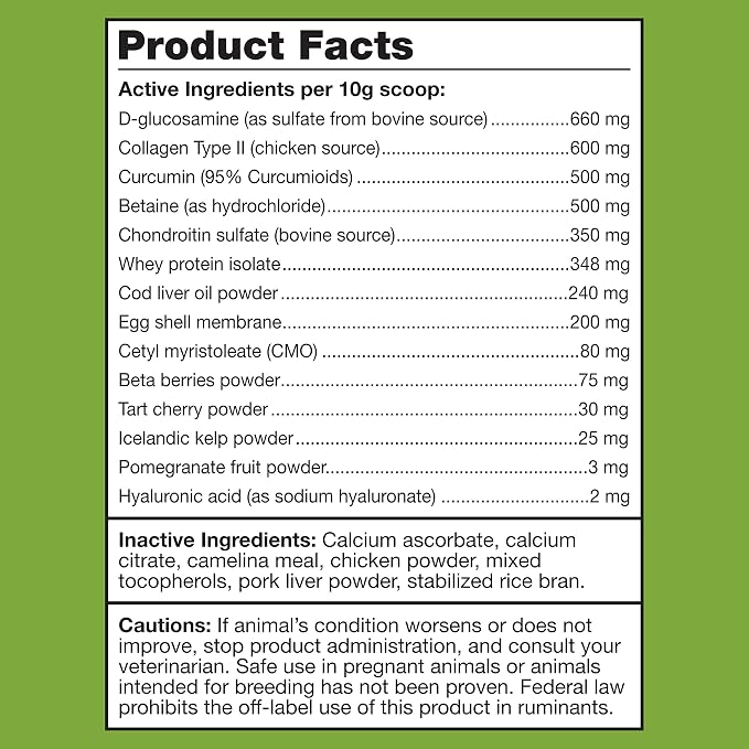K9Power Joint Strong – Dog Joint Supplement for Mobility, Pain & Inflammation Relief – Glucosamine, Chondroitin, Collagen, Curcumin, Omega 3s, CMO, Green Tea – Ideal for Arthritis & Joint Protection