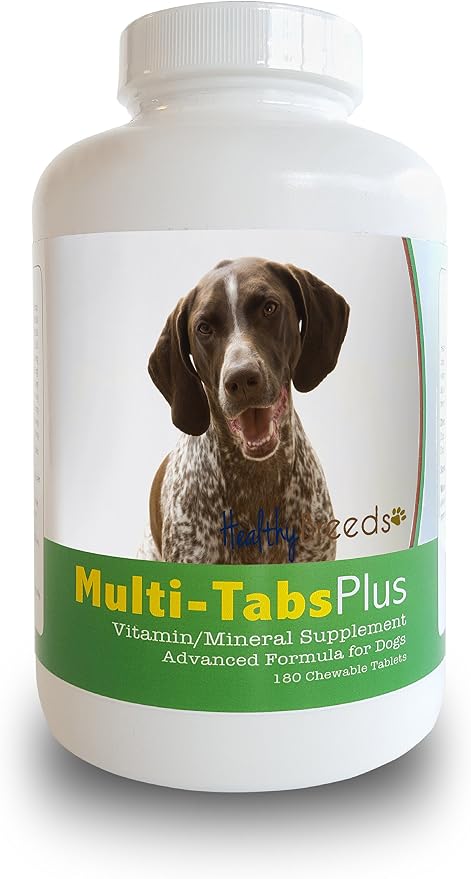 Healthy Breeds German Shorthaired Pointer Multi-Tabs Plus Chewable Tablets 180 Count