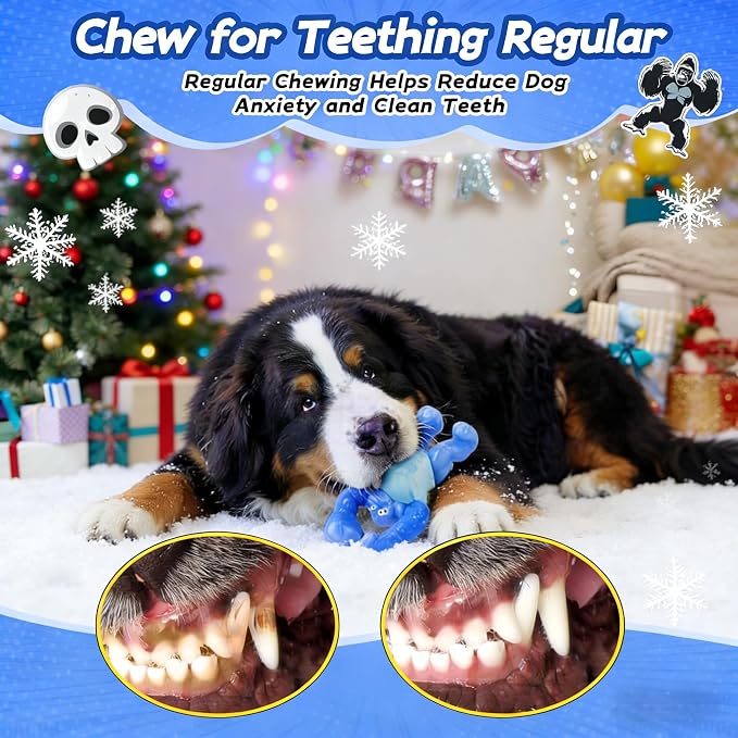 Furdog Dog Toys for Aggressive Chewers Indestructible Dog Toy for Large Dogs Tough Dog Toys to Keep Them Busy