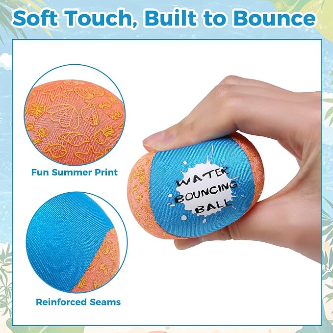 BINGPET Dog Pool Toy Floating Balls, 2-Pack