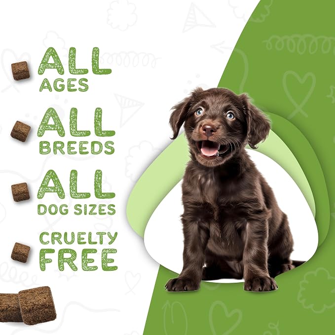 waggedy Daily Essentials Puppy – Full-Spectrum Functional Treats, Small or Large Breed Puppy Supplements – Dog Supplements & Vitamins – Dog Essentials for Puppies (60 Chews)
