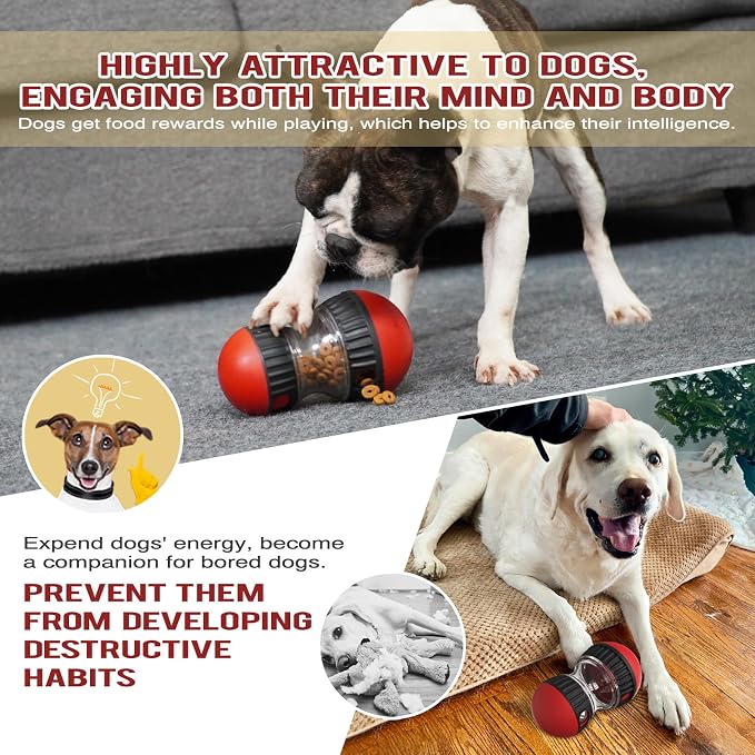 YGGDRA Adjustable Difficulty Dog Puzzle Toy, Interactive Treat Dispenser Feeder with Mental Stimulation for Small Medium Large Dogs, Slow Feeder Bowl for IQ Training, Anxiety Relief, and Boredom