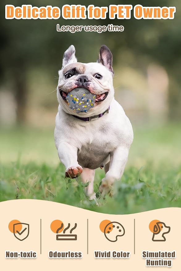 Moonorange Dog Ball, Floating, 1.96in, Grey, Small