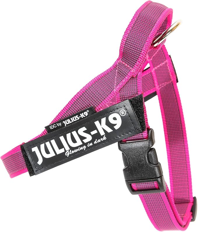 Julius-K9, 16IDC-MM-PN-15, IDC Color & Gray Belt Harness, Size: Mini-Mini, Pink-Gray