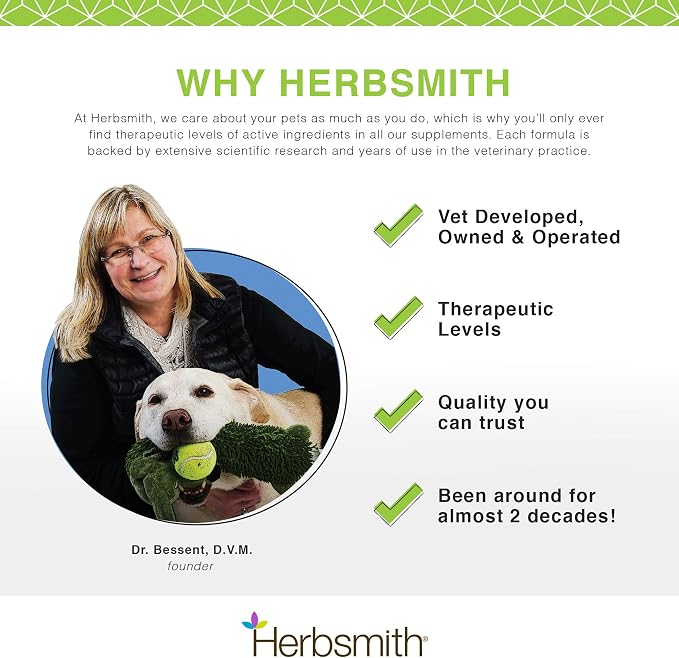 Herbsmith Nutrients Superfood Dog Multivitamin Featuring Vitamins & Minerals from Whole Foods Boost Kibble or DIY Raw with Antioxidants for Puppies to Seniors - 6.5 oz