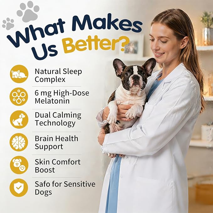 Dog Melatonin Soft Chews, Bacon, 90-Pack, 90 Count