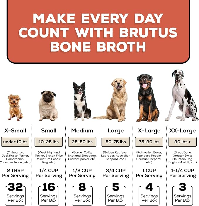 Brutus Bone Broth for Dogs - Pork, 2-Pack