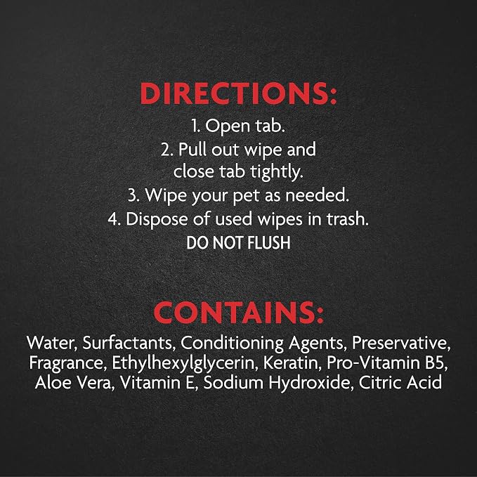 Furminator DeShedding Grooming Wipes for Cats, 50 Count