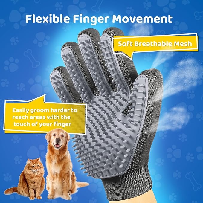 Pet Hair Remover Glove, 1-Pack, Grey