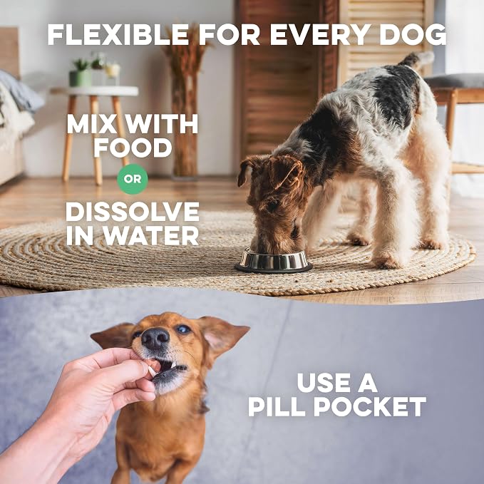 Advanced Hip and Joint Supplement for Dogs, Natural Extra Strength Dog Arthritis Pain Relief & Anti Inflammatory for Dogs Helps Limping, Mobility Issues, Hip Dysplasia, ACL Tears, 180 Tiny Pills