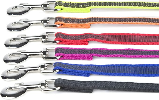 Color & Gray Super-Grip Leash with Handle, 14 mm x 1,2 m, Blue-Gray