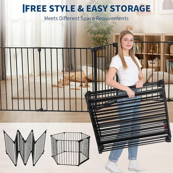 Portable Indoor Dog Playpen, 29in H, 6pcs