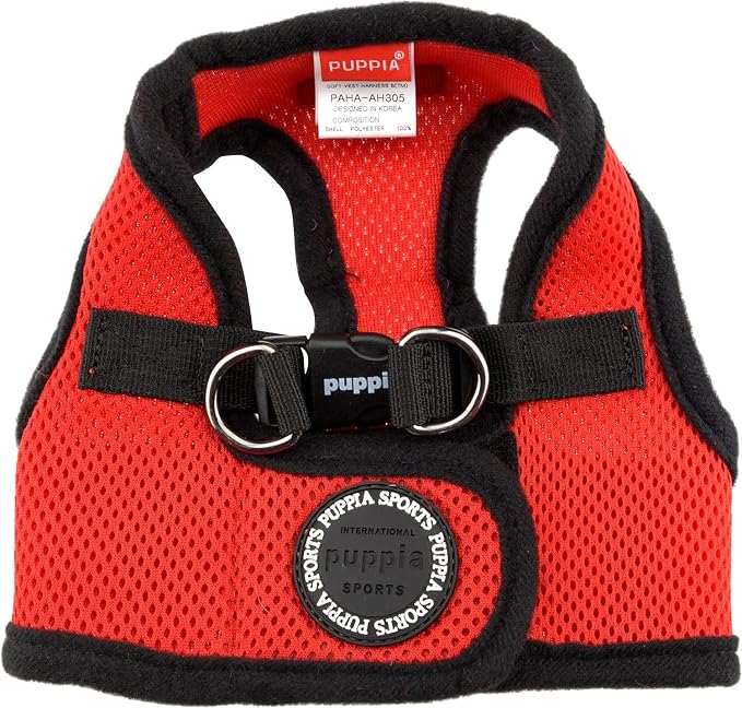 Puppia Soft Dog Harness Vest Small Red