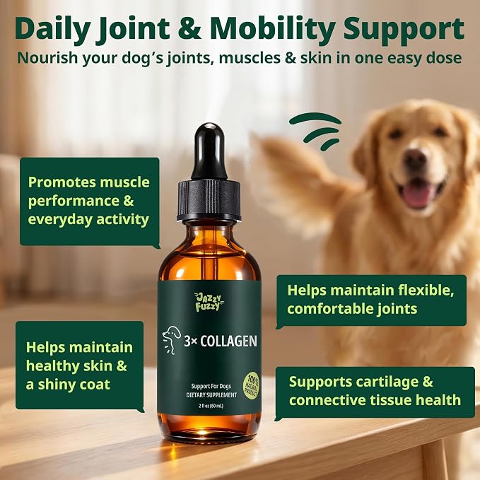 Liquid Collagen for Dogs, Skin & Coat & Joint Support, 2 fl oz