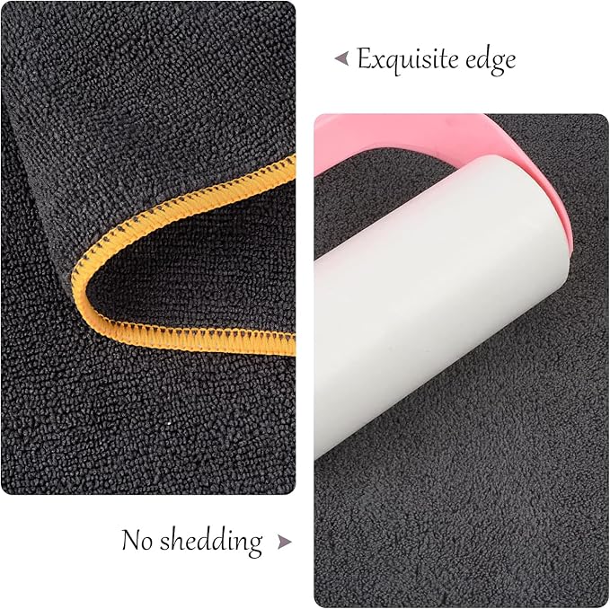 KinHwa Super Absorbent Microfiber Bath Towel for Dogs and Cats - 30 x 50 Inch, Dark-Gray, Suitable for Small, Medium, Large Pets