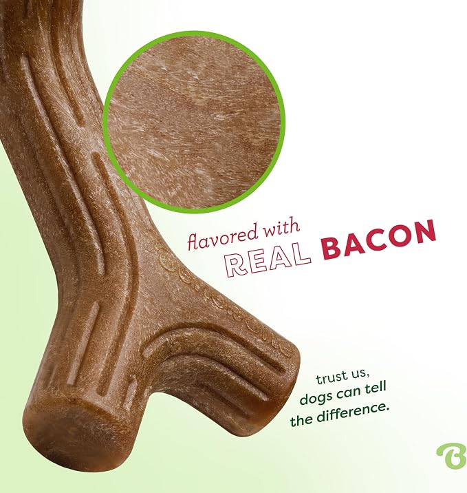 Brinquedo Mordedor Para Cachorro Benebone Bacon Stick Pequeno | Dog Bones, Long-Lasting, Keeps Them Busy