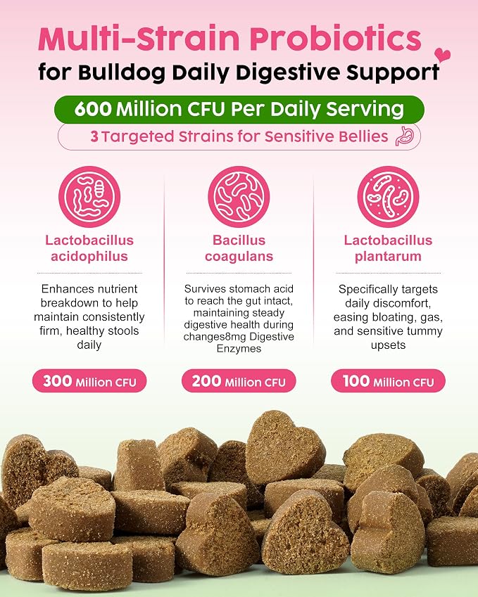 French Bulldog Probiotics - All Life Stages, Chicken Flavor