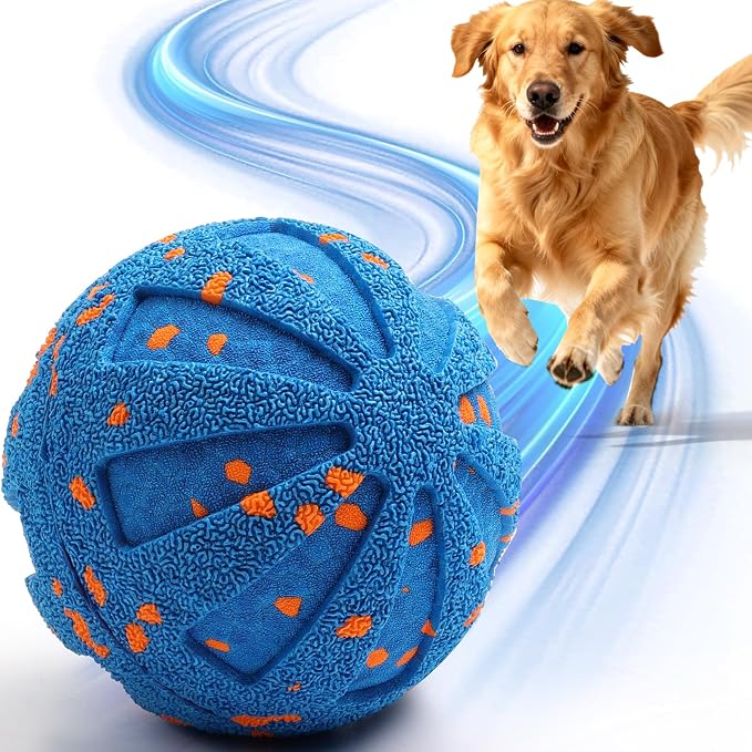 Wortade Smart Interactive Dog Ball, Automatic Moving Dog Ball Toy, Blue | 3 Play Mode,Waterproof,Bouncing & Rotating,Motion Activated Dog Toys,Rechargeable,Touch Activated,To keeping Dog Busy