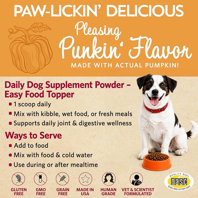 Pumpkin for Dogs with Probiotics, 7-Day Serving