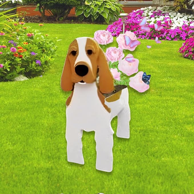 Cocker Spaniel Dog Planter Pots, Animal Shaped Flower Pot