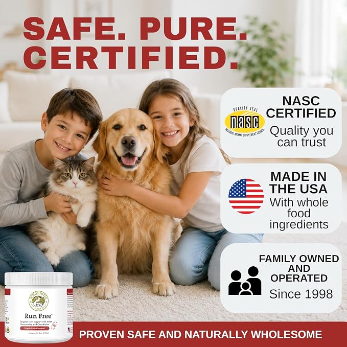 Max Strength Hip and Joint Supplement for Dogs & Cats, 8 oz, 56 Scoops