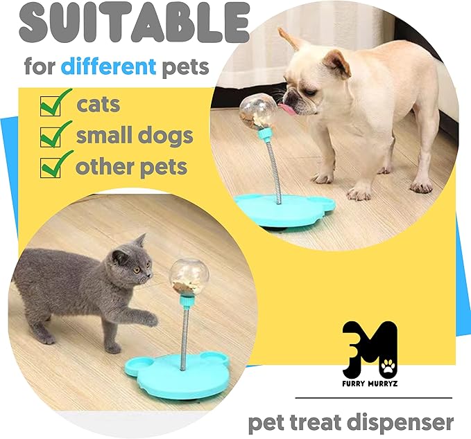 Pet Toy Treat Dispenser, Interactive Pet Toy, Puzzle Toy, Slow Feeder, Cat Dog Food Puzzle