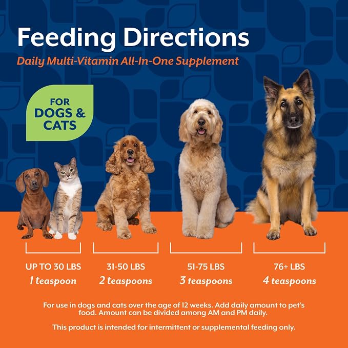 NaturVet All-in-One Cat & Dog Supplement Daily Multivitamin - 13 Oz Powder