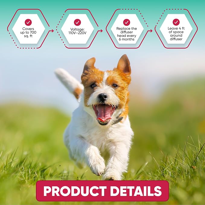 Calming Diffuser for Dog: Appeasing Dog Pheromones Calming Diffuser Plug in Kit for Separation