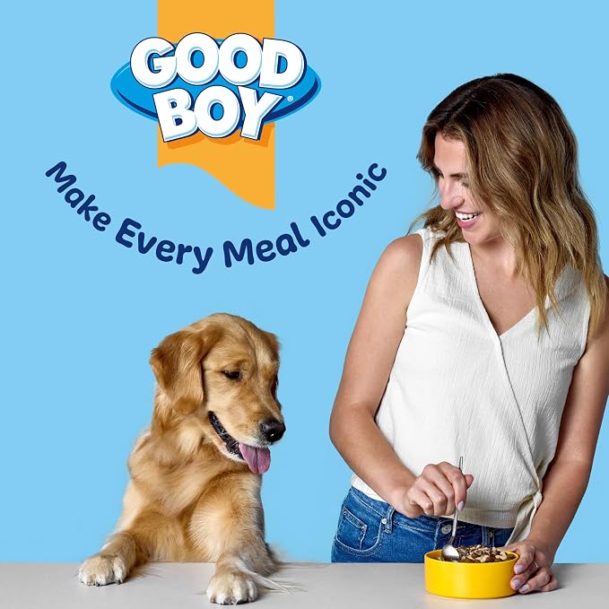 Good Boy Ocean Medley Protein Purees Dog Food Mixers for All Adult Dogs, 30 Count, Easy Single-Serve Triple Flavor Topper Treats with Salmon, Tuna and Krill
