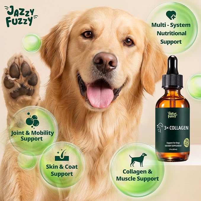 Liquid Collagen for Dogs, Skin & Coat & Joint Support, 2 fl oz
