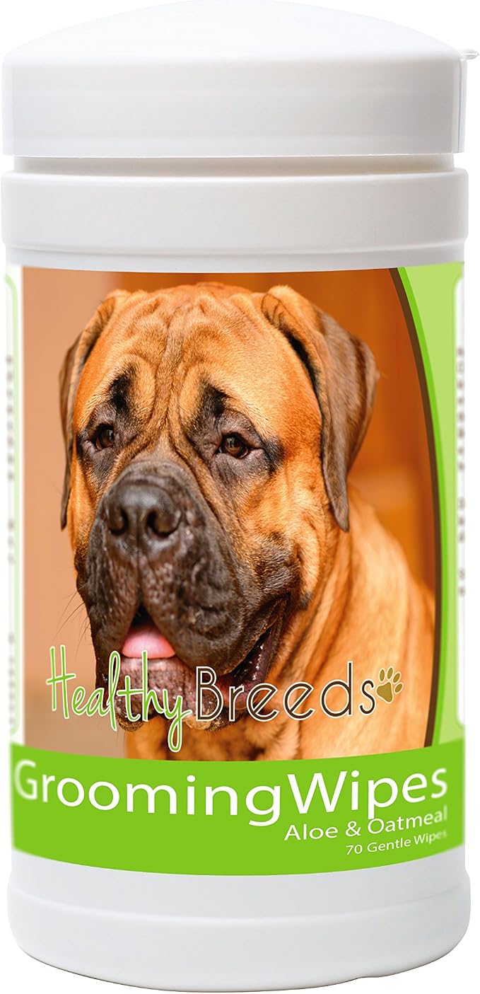Healthy Breeds Bullmastiff Grooming Wipes 70 Count