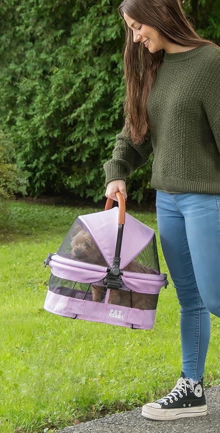 Pet Gear 3-in-1 View 360 Travel System Stroller - Bright Lilac, 3 Wheel