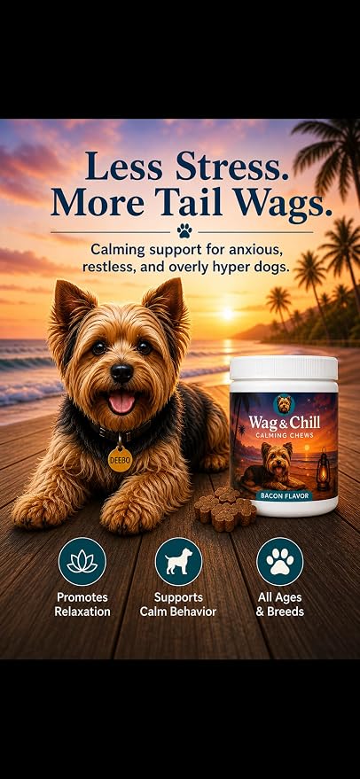 Calming Chews for Dogs, Bacon, 90-Pack, 90 Count
