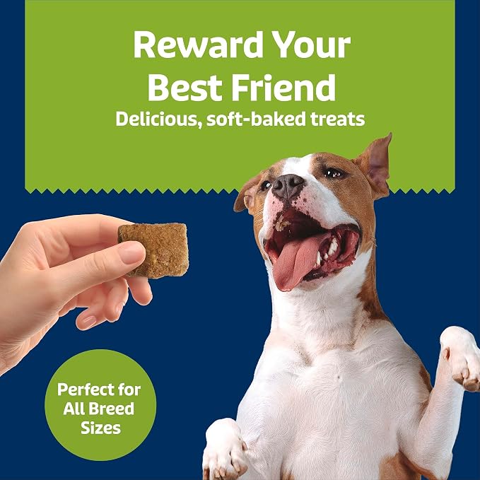 Blue Buffalo Soft & Chewy Health Bars, Baked with Real Chicken & Apples, Natural Dog Treats Mineral Enhanced for Flavor, 9 oz. Bag