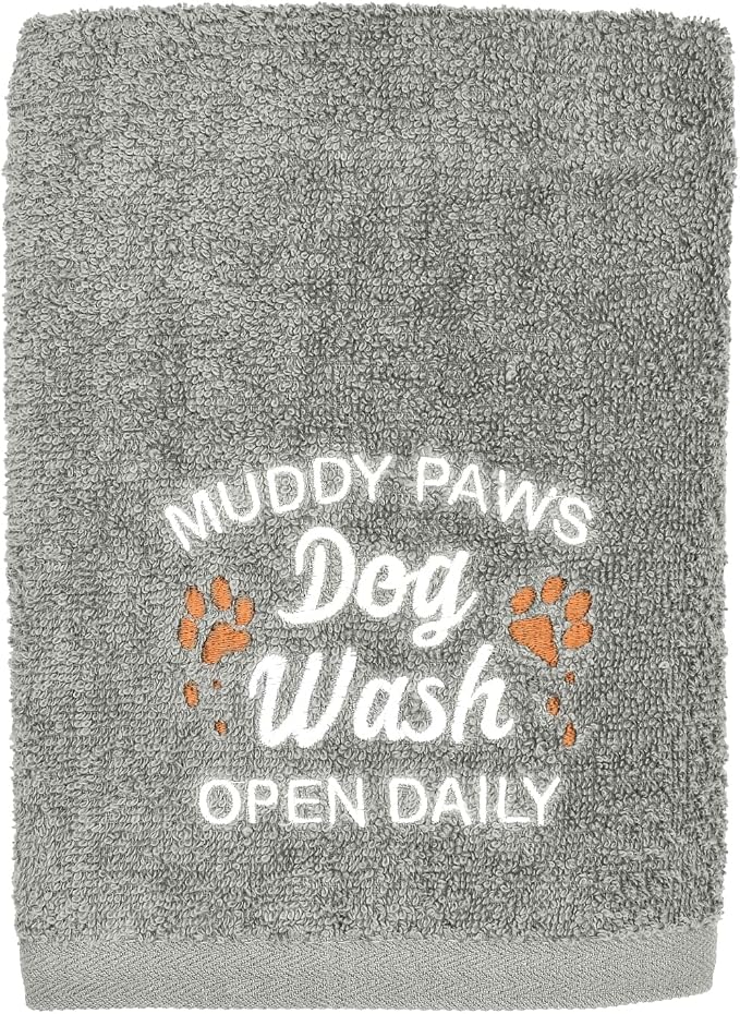 DAN RIVER Dog Towel - Pack of 1, 100% Cotton, 20x40, Ultra Soft 450 GSM, Super Absorbent & Quick Drying Towel for Dogs, Cats, and Other Pets, High Rise.