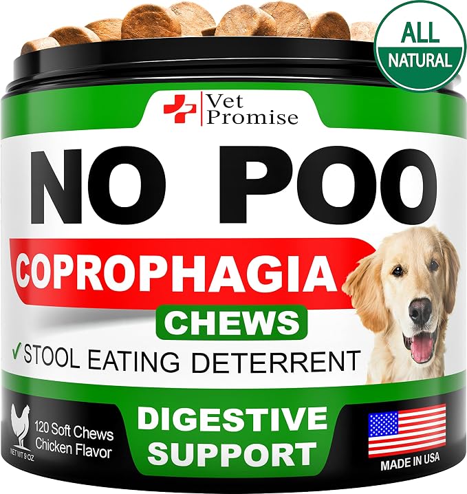 No Poo Chews for Dogs - Coprophagia Stool Eating Deterrent for Dogs