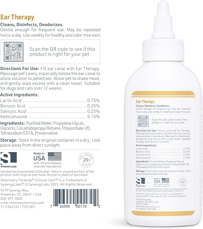 Veterinary Formula Clinical Care Ear Therapy, 4 oz