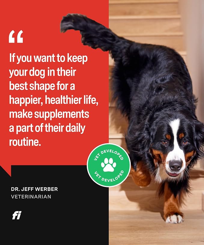 Fi Hip & Joint Supplement for Dogs, Glucosamine, Chondroitin & MSM