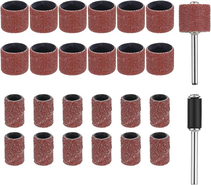 Dog Nail Grinder Replacement Kit, 26pcs, 80/120 Grit