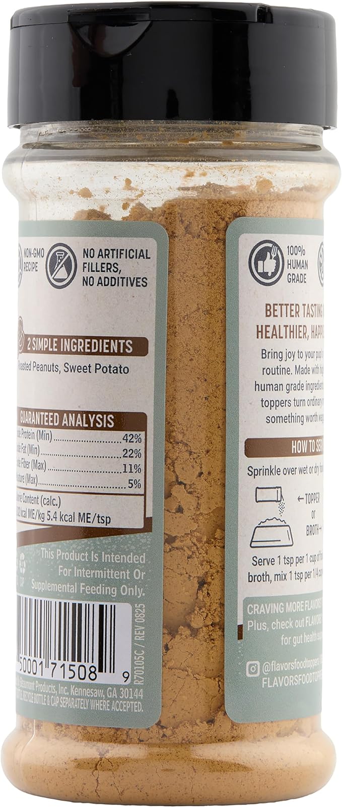 BEAUMONT BASICS Flavors Food Topper for Dogs, Peanut Butter Recipe, 3.1-Ounce