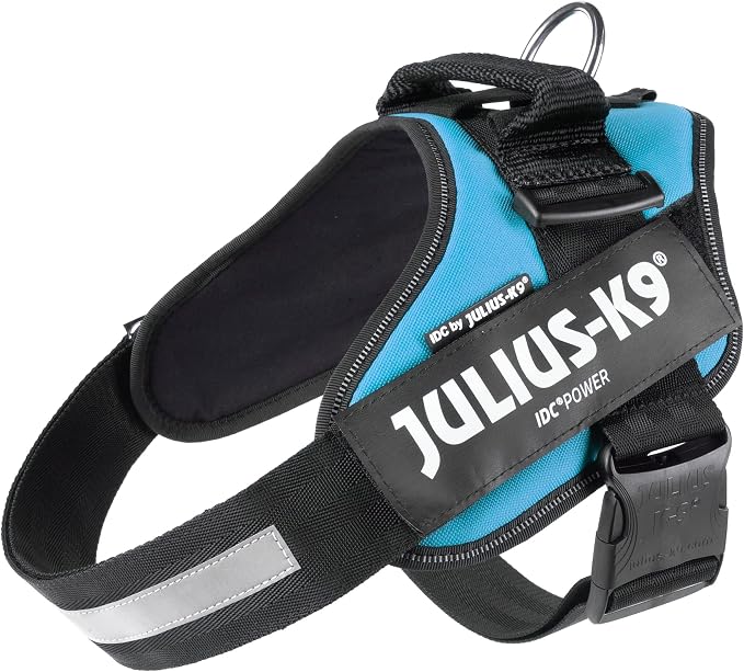 Julius-K9, 16IDC-AM-1, IDC Powerharness, Dog Harness, Size: 1, Aquamarine