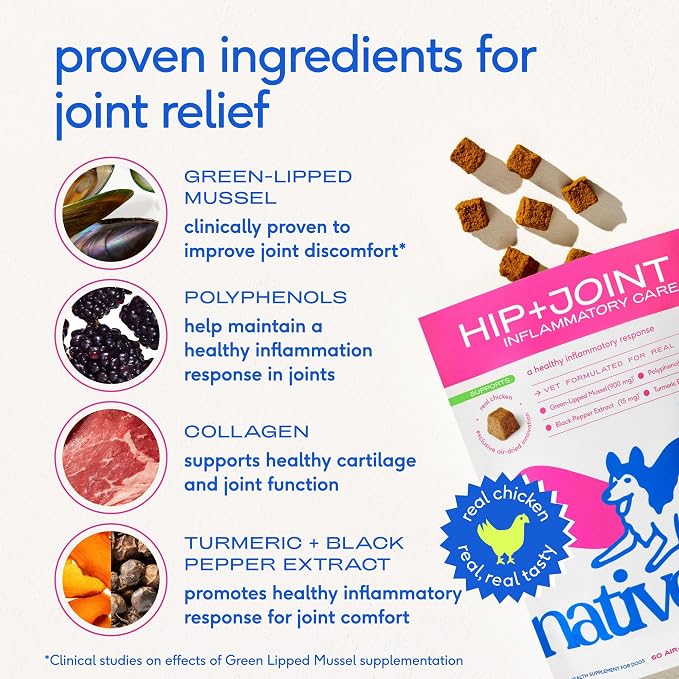 Native Pet Air Dried Chew Sampler - Calming, Allergy, Dog UTI Treatment & Anti-Inflammatory Chews for Dogs - 30 Count Each
