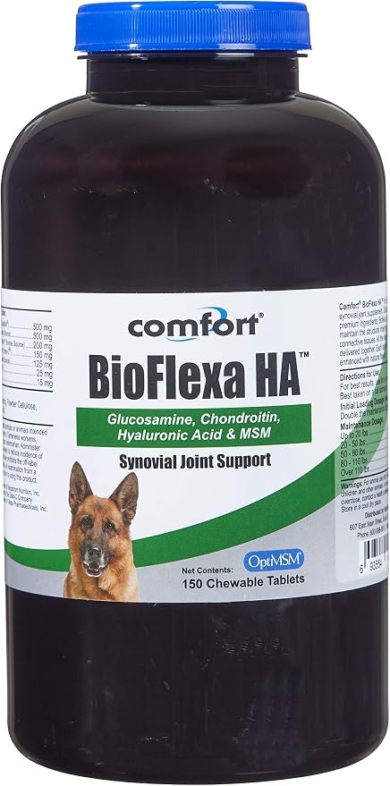 KALA HEALTH Comfort BioFlexa HA Hip and Joint Plus for Dogs, 150 Count