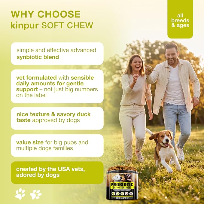 Probiotics for Dogs with Digestive Enzymes & Prebiotics - Sensitive Stomach