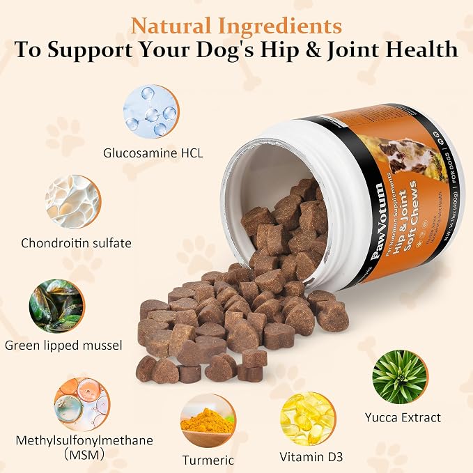 Joint Supplement for Dogs, Supports Dog Joint Pain Relief and Mobility