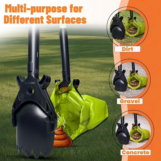 XP Pooper Scooper & Rake Set, Consumer Reports #1 Rated Ergonomic Scooper 2024, 2026. Strong & Lightweight, Dogs & Pet Poop Cleanup & Waste Removal - Fits Any Style Bag. 10-Year Wty.