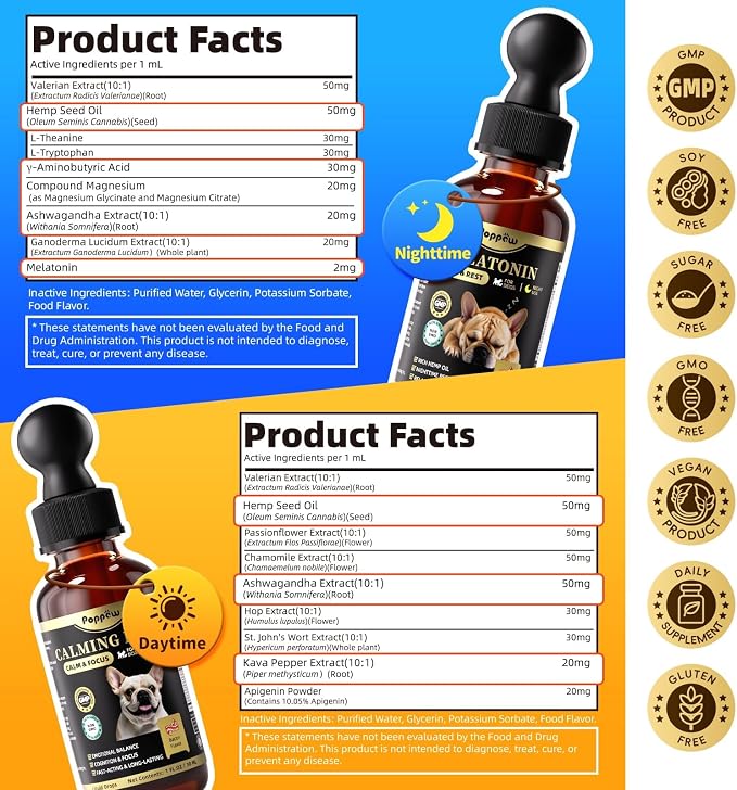 Calming Melatonin Drops for Dogs