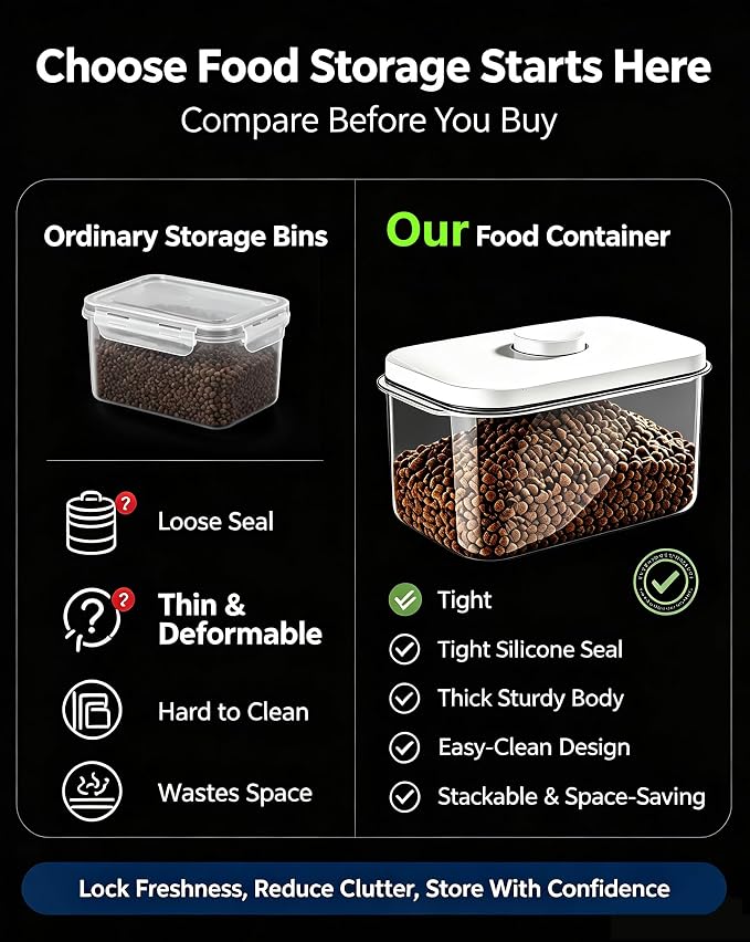 LivLab Mker 10lbs Dog Food Storage Containers With Lids & Cup, 10lbs, (D979)-5.5L-1