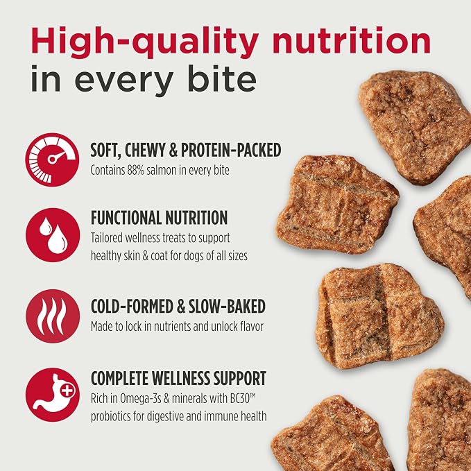 Nulo Functional Jerky Skin & Coat Salmon Dog Treats 5 OZ Bag